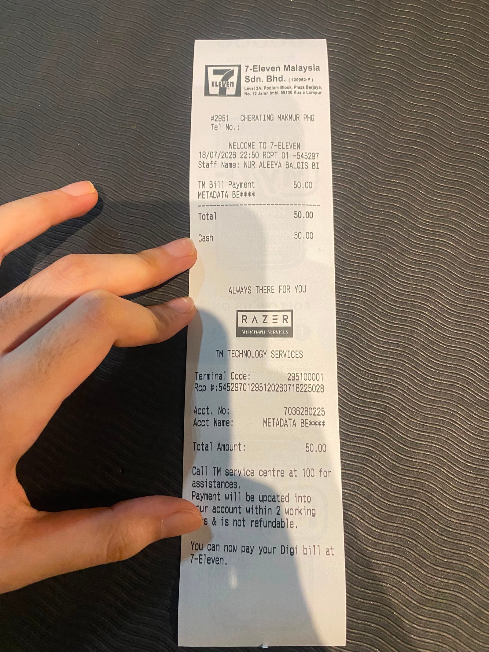 Receipt